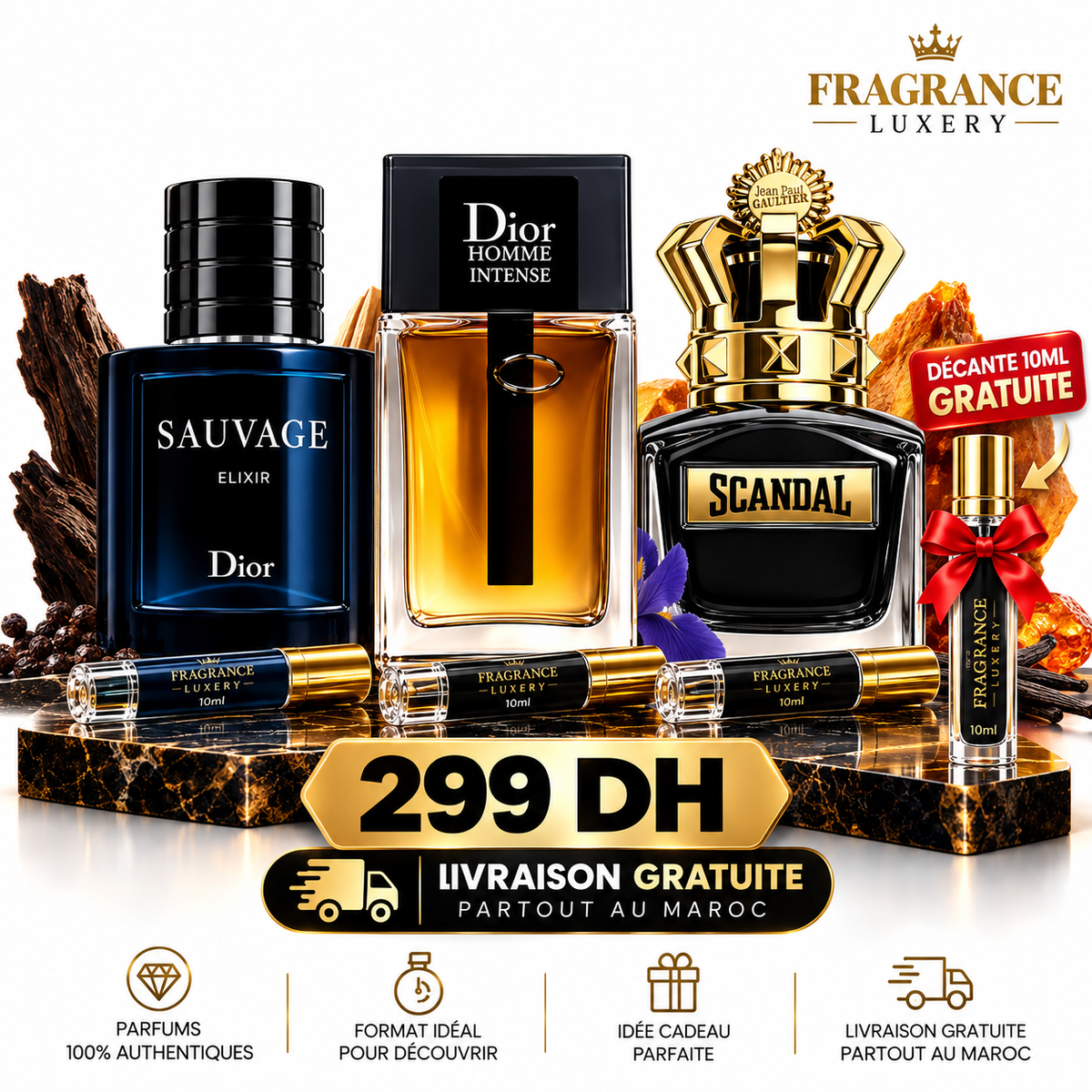 PACK 3x10ML LIVRAISON GRATUITE